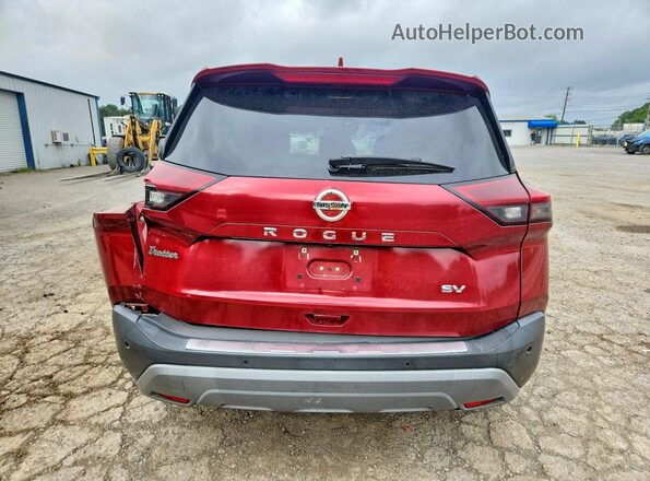 5N1AT3BA7MC732841 2021 NISSAN ROGUE Maroon Հետևի տեսք