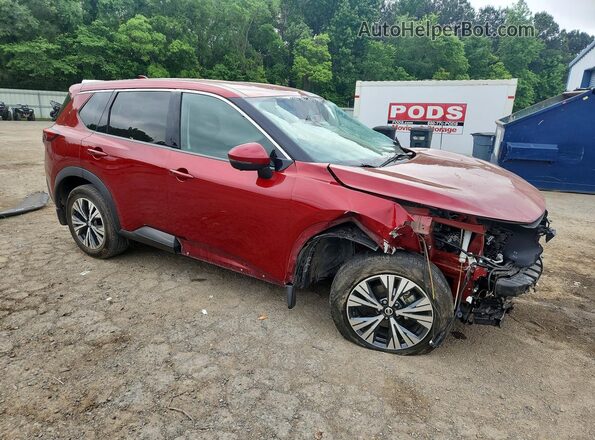 5N1AT3BA7MC732841 2021 NISSAN ROGUE Maroon Առջևի աջ