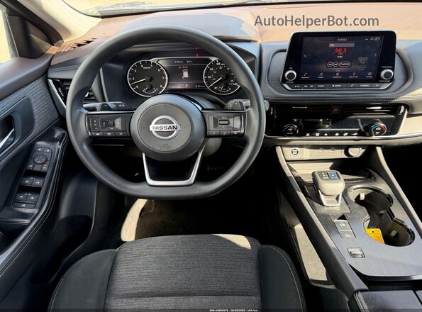 5N1AT3BA7MC733987 2021 NISSAN ROGUE Gray Սարքավորումների վահանակի տեսք