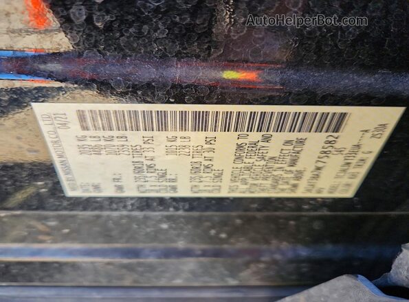 5N1AT3BA7MC758582 2021 NISSAN ROGUE Black 