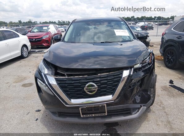 5N1AT3BA8MC719211 2021 NISSAN ROGUE Black უკანა სალონის ხედი