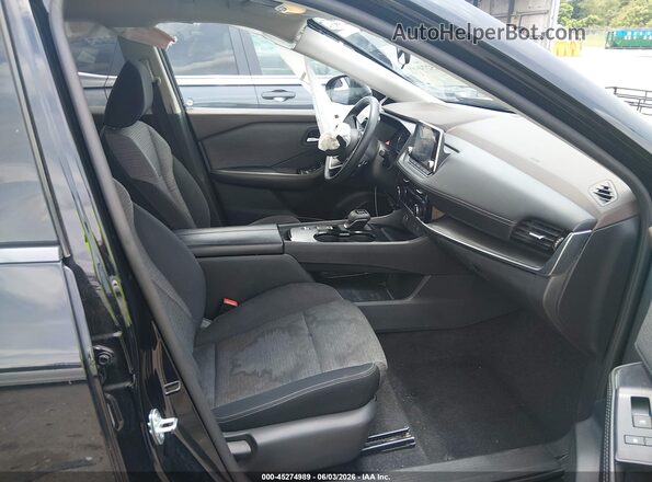 5N1AT3BA8MC719211 2021 NISSAN ROGUE Black წინა სალონის ხედი