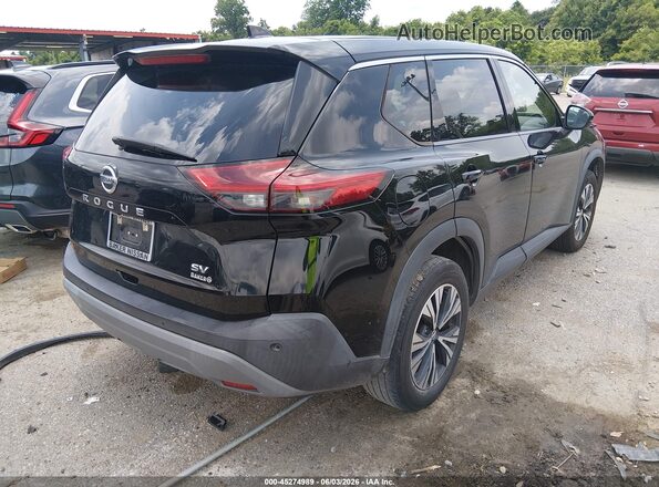 5N1AT3BA8MC719211 2021 NISSAN ROGUE Black უკანა მარჯვენა