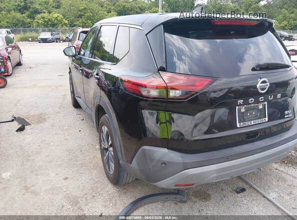 5N1AT3BA8MC719211 2021 NISSAN ROGUE Black უკანა მარცხენა