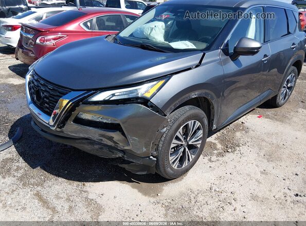 5N1AT3BA8MC734033 2021 NISSAN ROGUE Gray წინა ხედი