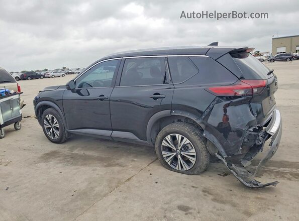 5N1AT3BA8MC741158 2021 NISSAN ROGUE Черный Задняя левая четверть