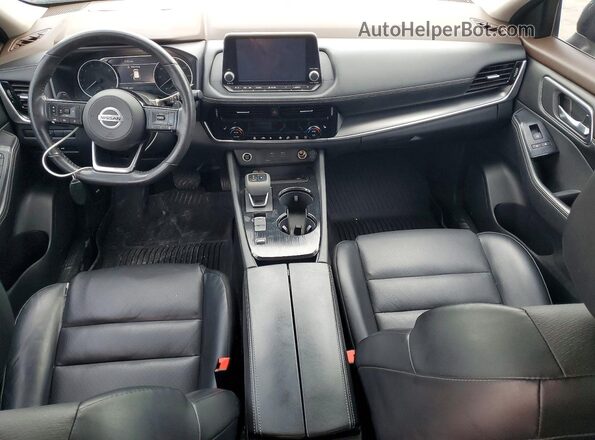 5N1AT3BA8MC741158 2021 NISSAN ROGUE Черный Вид панели приборов