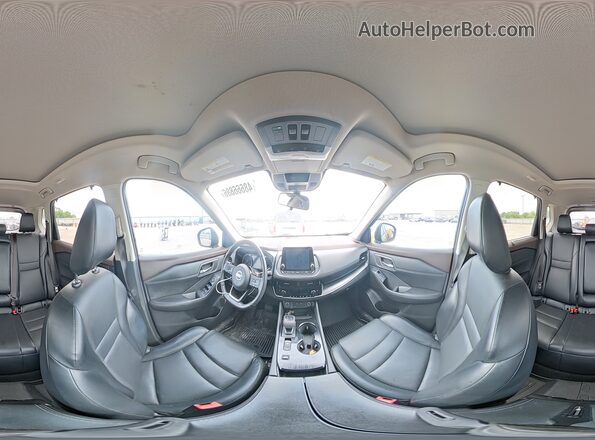 5N1AT3BA8MC741158 2021 NISSAN ROGUE Черный Панорамный вид салона 360°