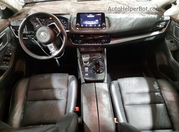 5N1AT3BA8MC791574 2021 NISSAN ROGUE Black Widok deski rozdzielczej