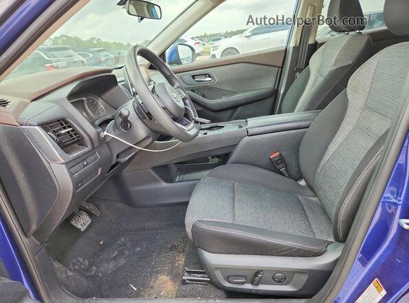 5N1AT3BA9MC718083 2021 NISSAN ROGUE Blue წინა სალონის ხედი
