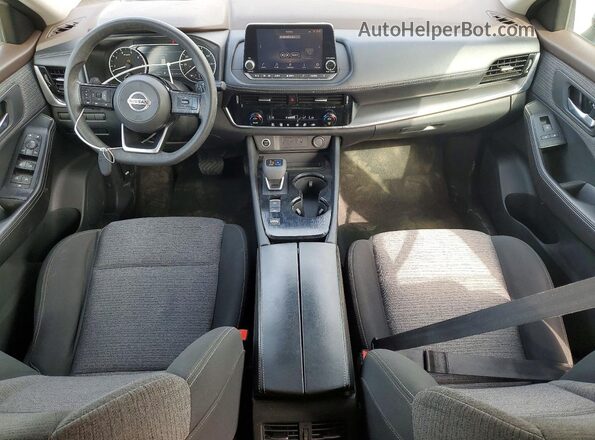 5N1AT3BAXMC704242 2021 NISSAN ROGUE Silver Dashboard view