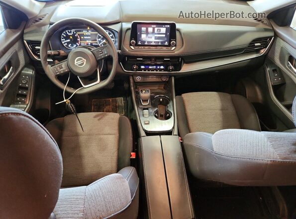 5N1AT3BAXMC787879 2021 NISSAN ROGUE Burgundy Dashboard view