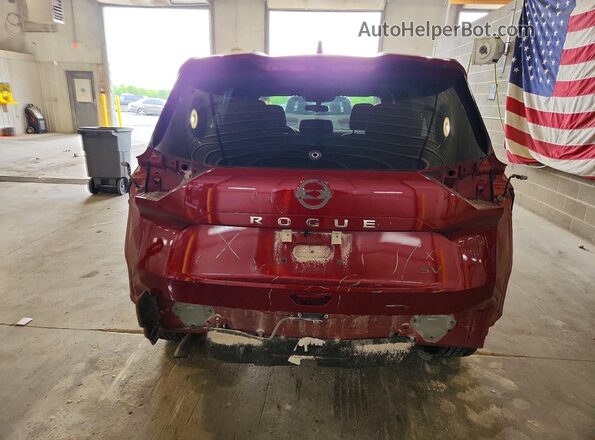5N1AT3BAXMC787879 2021 NISSAN ROGUE Burgundy Rear view
