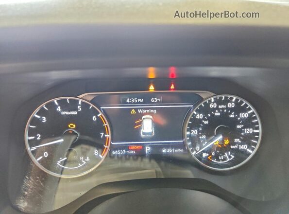 5N1AT3BAXMC787879 2021 NISSAN ROGUE Burgundy Instrument cluster view