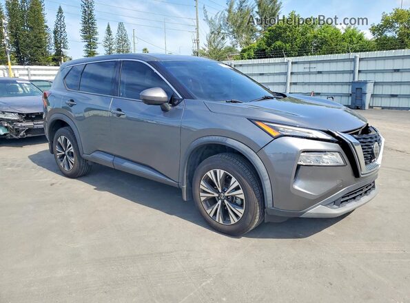 5N1AT3BAXMC796923 2021 NISSAN ROGUE Gray 