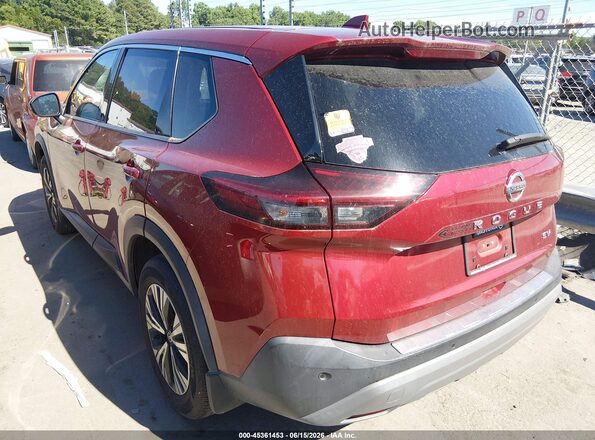 5N1AT3BAXMC820685 2021 NISSAN ROGUE Бордовый Задняя левая четверть