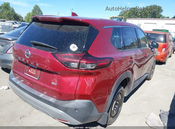 5N1AT3BAXMC820685 2021 NISSAN ROGUE Бордовый Задняя правая четверть