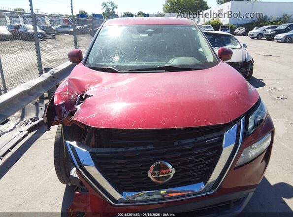 5N1AT3BAXMC820685 2021 NISSAN ROGUE Бордовый Вид щитка приборов