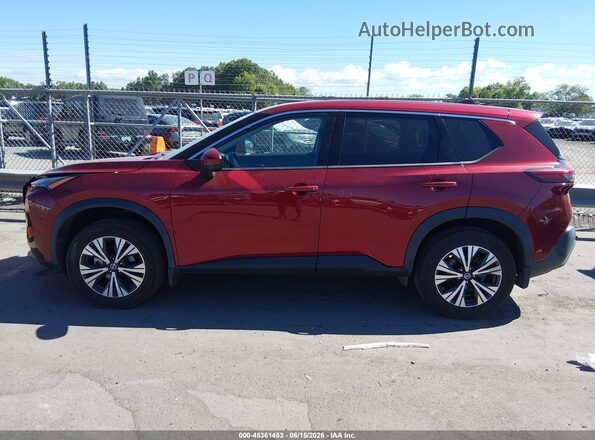 5N1AT3BAXMC820685 2021 NISSAN ROGUE Бордовый Панорамный вид салона 360°