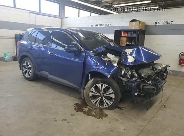 5N1AT3BB1MC712853 2021 NISSAN ROGUE Blue 