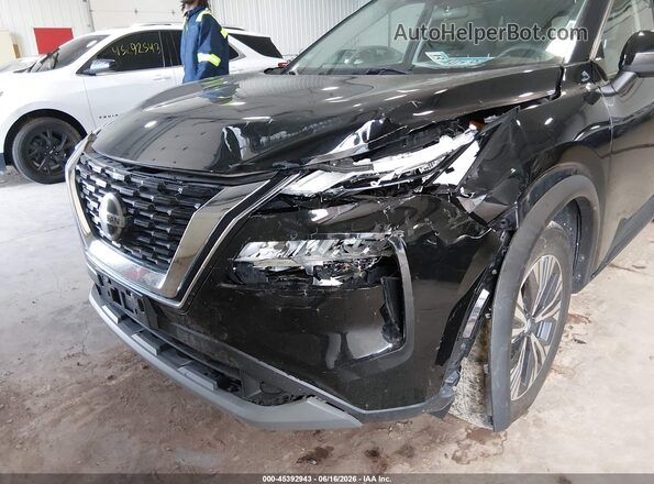 5N1AT3BB1MC746484 2021 NISSAN ROGUE Черный Вид спереди