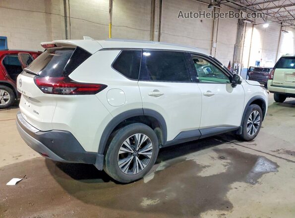5N1AT3BB3MC731176 2021 NISSAN ROGUE Белый Задняя правая четверть