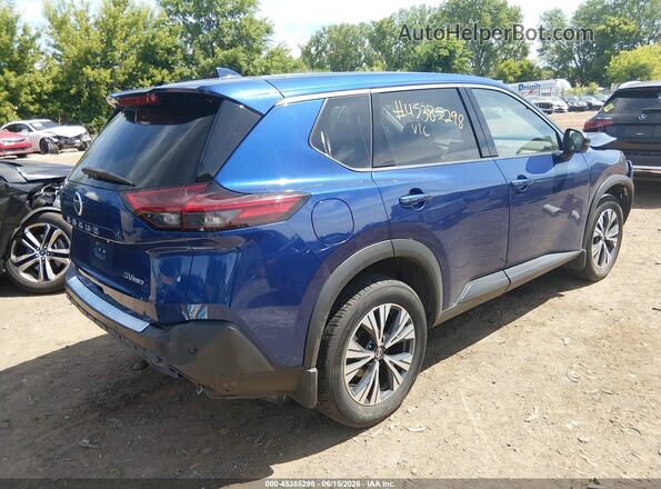 5N1AT3BB4MC831335 2021 NISSAN ROGUE Blue Tył prawy
