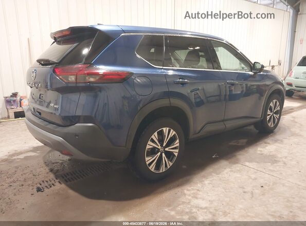 5N1AT3BB5MC718624 2021 NISSAN ROGUE Dark Blue Trasero derecho