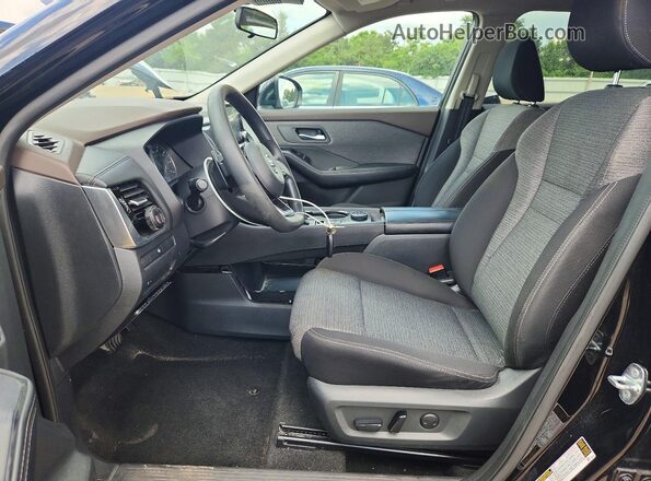 5N1AT3BB5MC760890 2021 NISSAN ROGUE Black Front interior view
