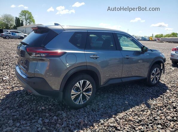 5N1AT3BB6MC740969 2021 NISSAN ROGUE Gray Trasero derecho