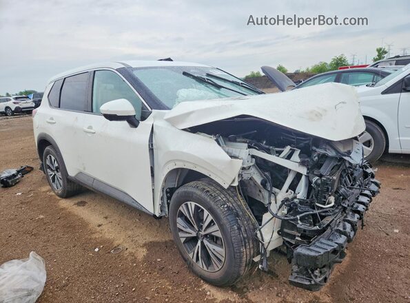 5N1AT3BB6MC754158 2021 NISSAN ROGUE Белый Передняя правая четверть
