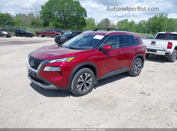 5N1AT3BB6MC758677 2021 NISSAN ROGUE Red 