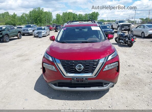 5N1AT3BB6MC758677 2021 NISSAN ROGUE Red 