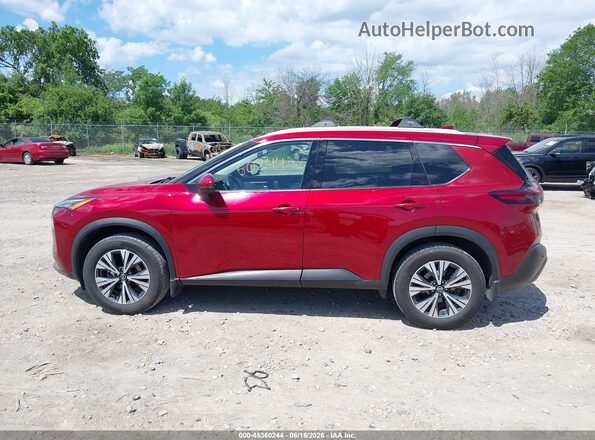 5N1AT3BB6MC758677 2021 NISSAN ROGUE Red 