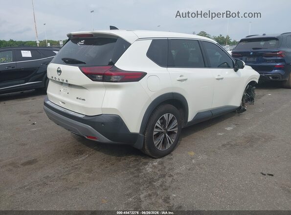 5N1AT3BB6MC804590 2021 NISSAN ROGUE White Задня права чверть