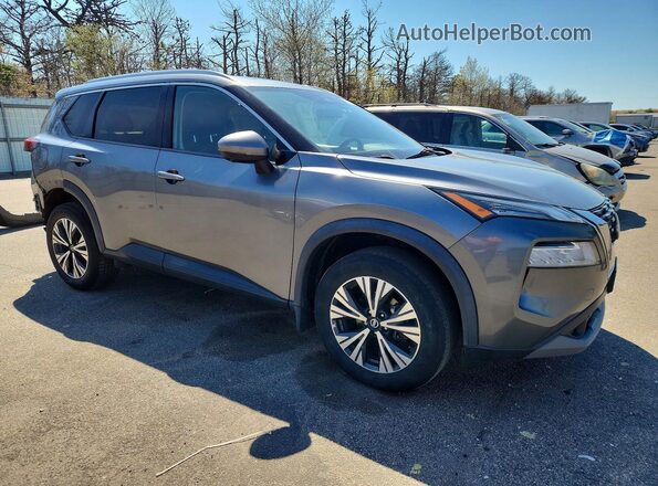 5N1AT3BB7MC702649 2021 NISSAN ROGUE Gray Front right
