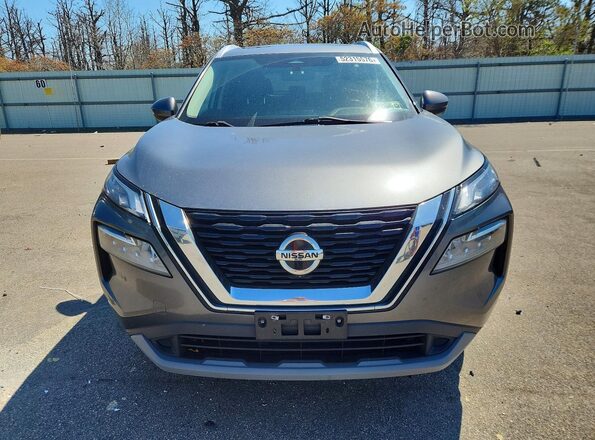 5N1AT3BB7MC702649 2021 NISSAN ROGUE Gray Front view