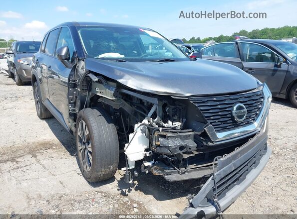 5N1AT3BB7MC784821 2021 NISSAN ROGUE Gray Front view