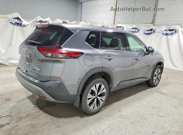 5N1AT3BB8MC680306 2021 NISSAN ROGUE Gray Հետևի աջ