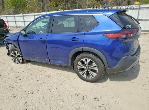 5N1AT3BB8MC732548 2021 NISSAN ROGUE Blue Задня ліва чверть