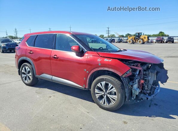 5N1AT3BB8MC798789 2021 NISSAN ROGUE Red Առջևի աջ