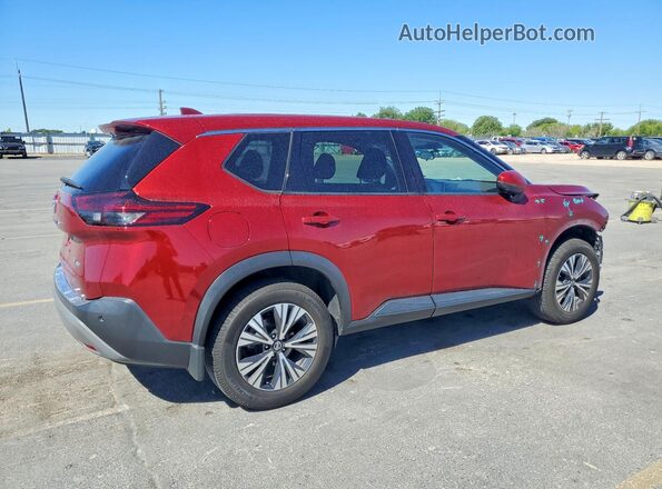 5N1AT3BB8MC798789 2021 NISSAN ROGUE Red Հետևի աջ