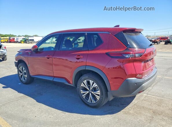 5N1AT3BB8MC798789 2021 NISSAN ROGUE Red Հետևի ձախ