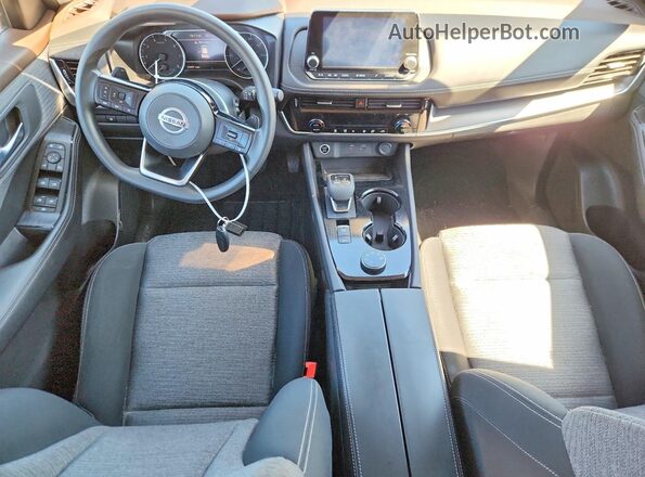 5N1AT3BBXMC679626 2021 NISSAN ROGUE Gray Առջևի վահանակի տեսք