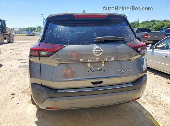 5N1AT3BBXMC740666 2021 NISSAN ROGUE Gray Հետևի տեսք