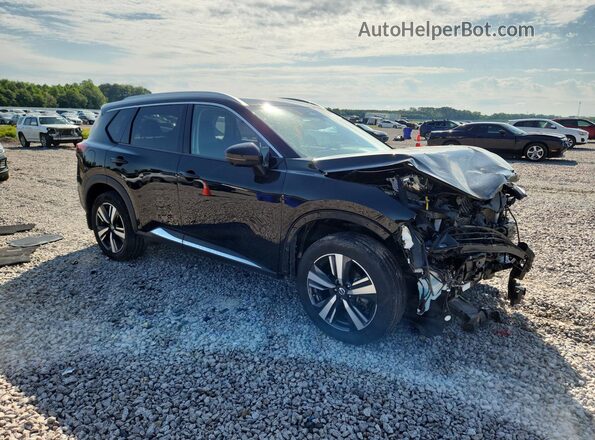5N1AT3CA1MC798686 2021 NISSAN ROGUE Черный Передняя правая четверть