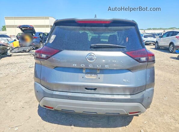 5N1AT3CA2MC760206 2021 NISSAN ROGUE Gray Հետևի տեսք