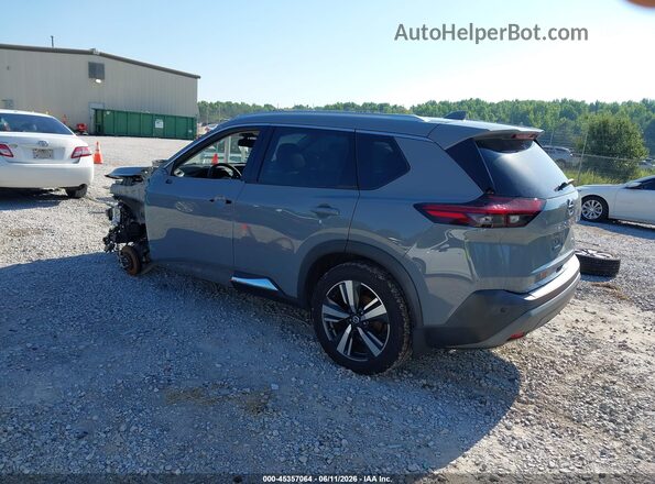 5N1AT3CA2MC827175 2021 NISSAN ROGUE Gray Trasero izquierdo