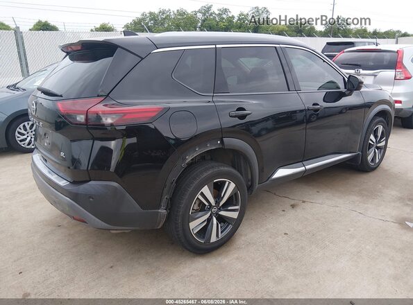 5N1AT3CA6MC727399 2021 NISSAN ROGUE Black Задня права чверть