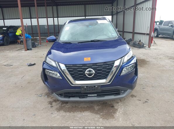 5N1AT3CA6MC815790 2021 NISSAN ROGUE Синий Вид сзади